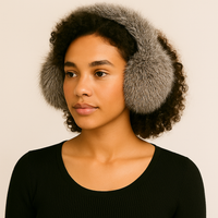 Long Haired Rabbit Earmuff with Halo Band