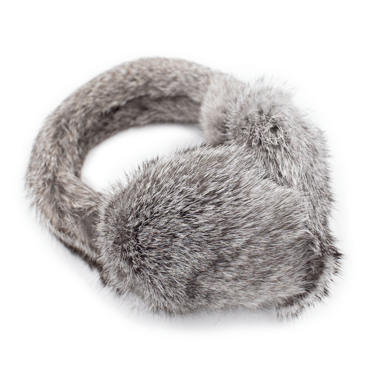 Rabbit earmuffs with fur band