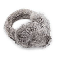 Rabbit earmuffs with fur band