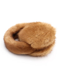 Mink Fur Earmuffs with Halo Band