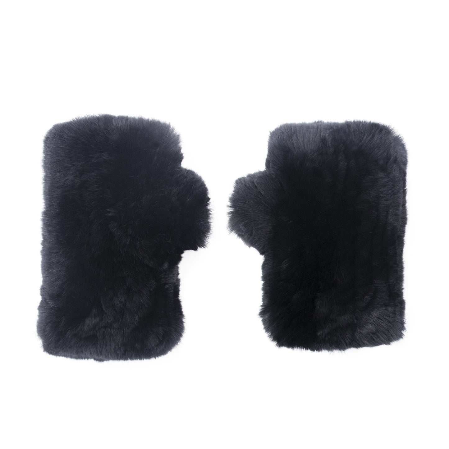 Rex Rabbit Fur Texting Mittens