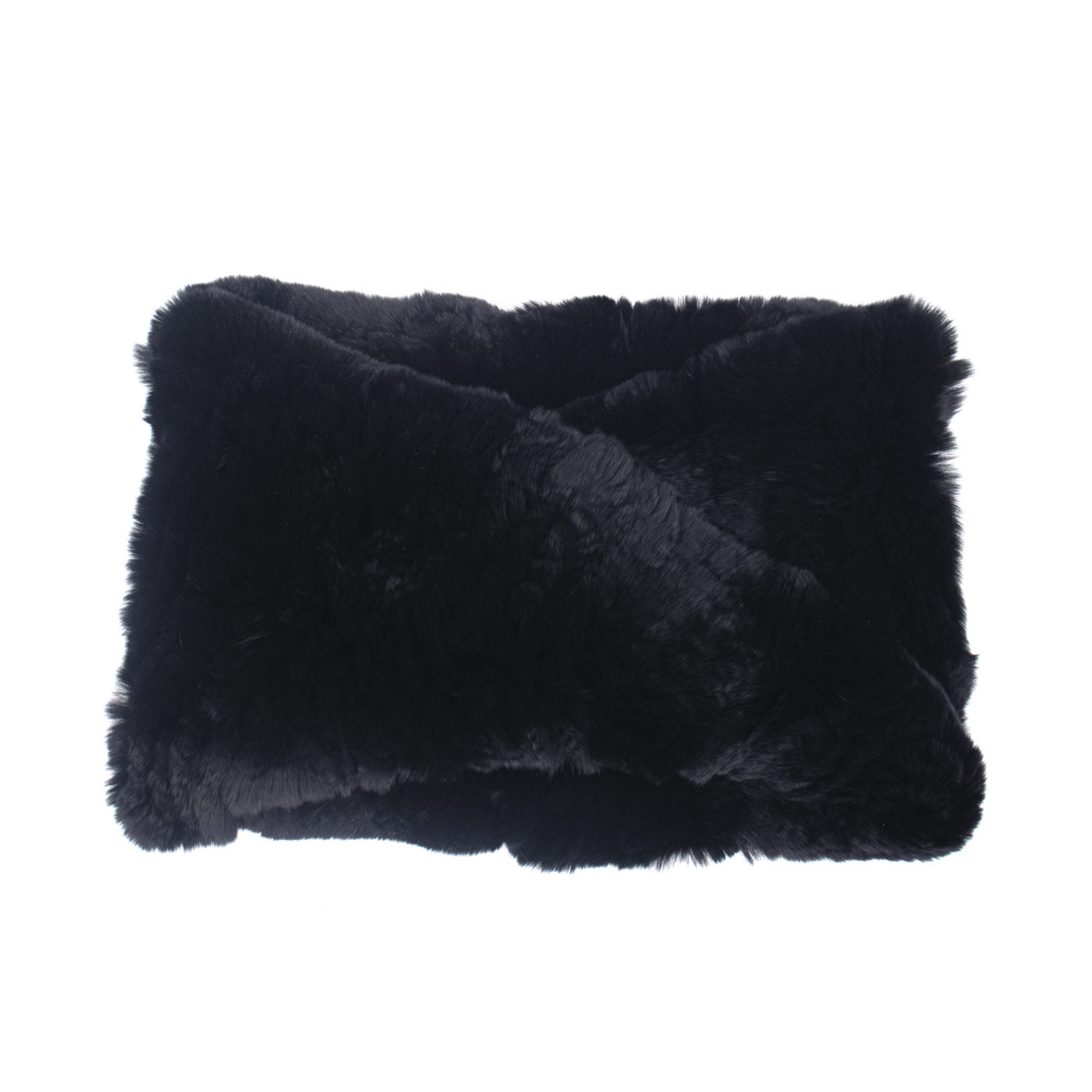 Rex Rabbit Fur Textile Infinity Loop