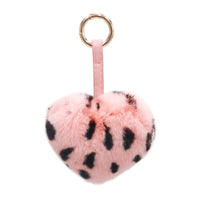 Rex Rabbit Heart Keychain With Pleather Strap