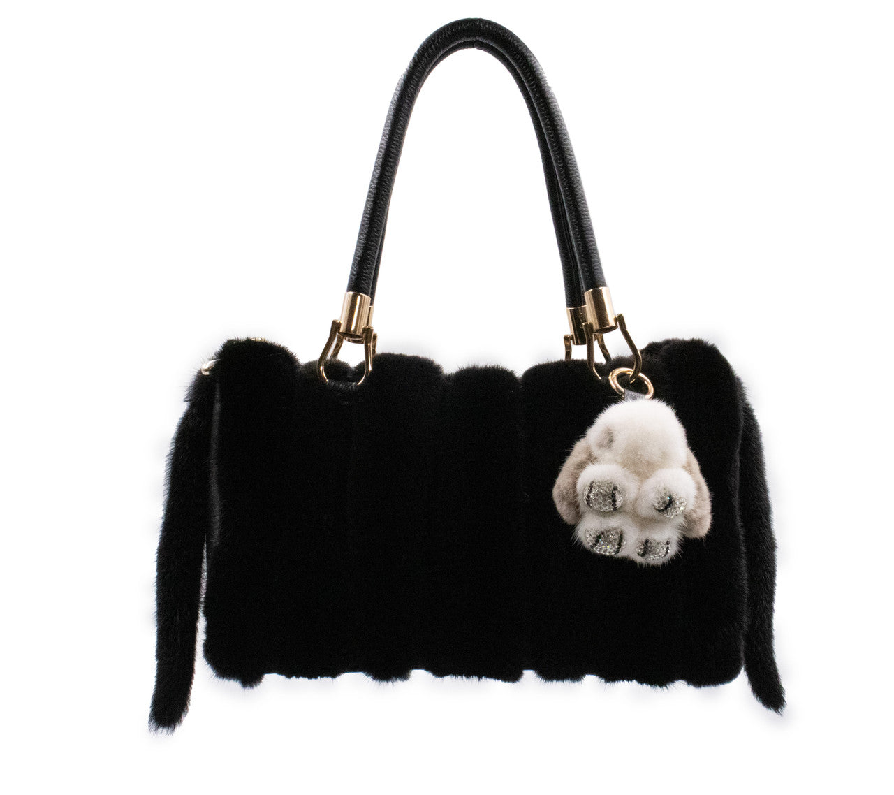 Mink Fur Rabbit-Shaped Keychain