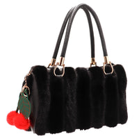 Mink Fur Cherry Keychain