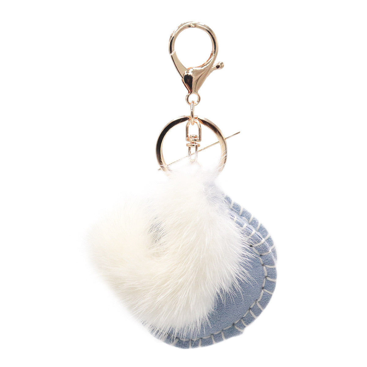 Shearling Mink Bag Keychain