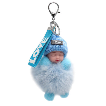 Fox Fur Baby Keychain