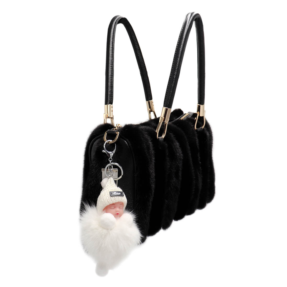 Fox Fur Baby Keychain