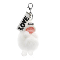 Fox Fur Baby Keychain