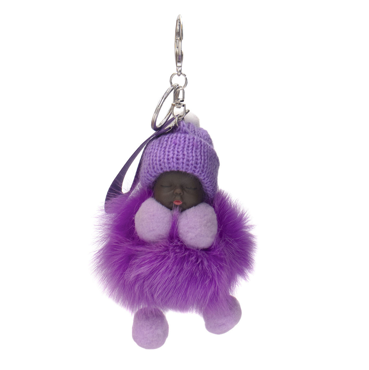 Fox Fur Baby Keychain