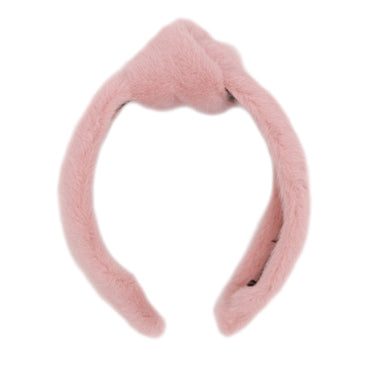 Faux Mink Hairband with Knot