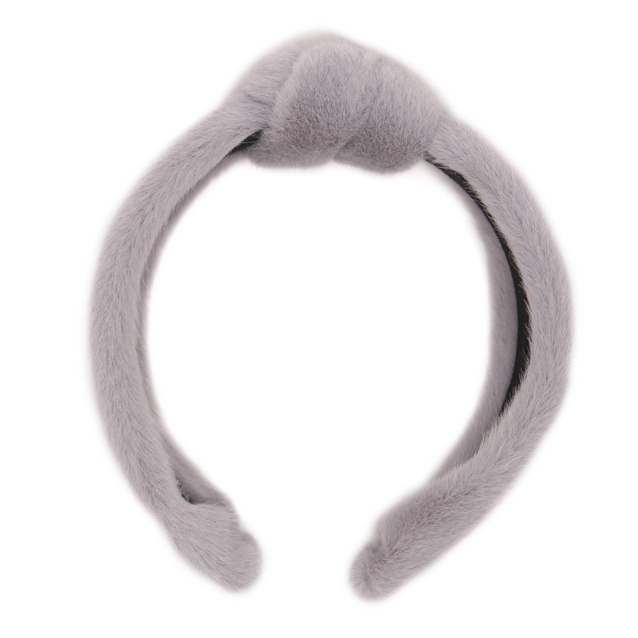 Faux Mink Hairband with Knot