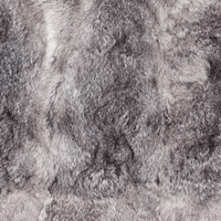 Close up of gray rabbit fur