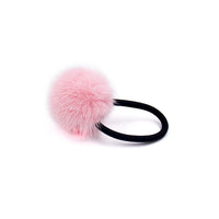 Mink Fur Pom Hair Tie