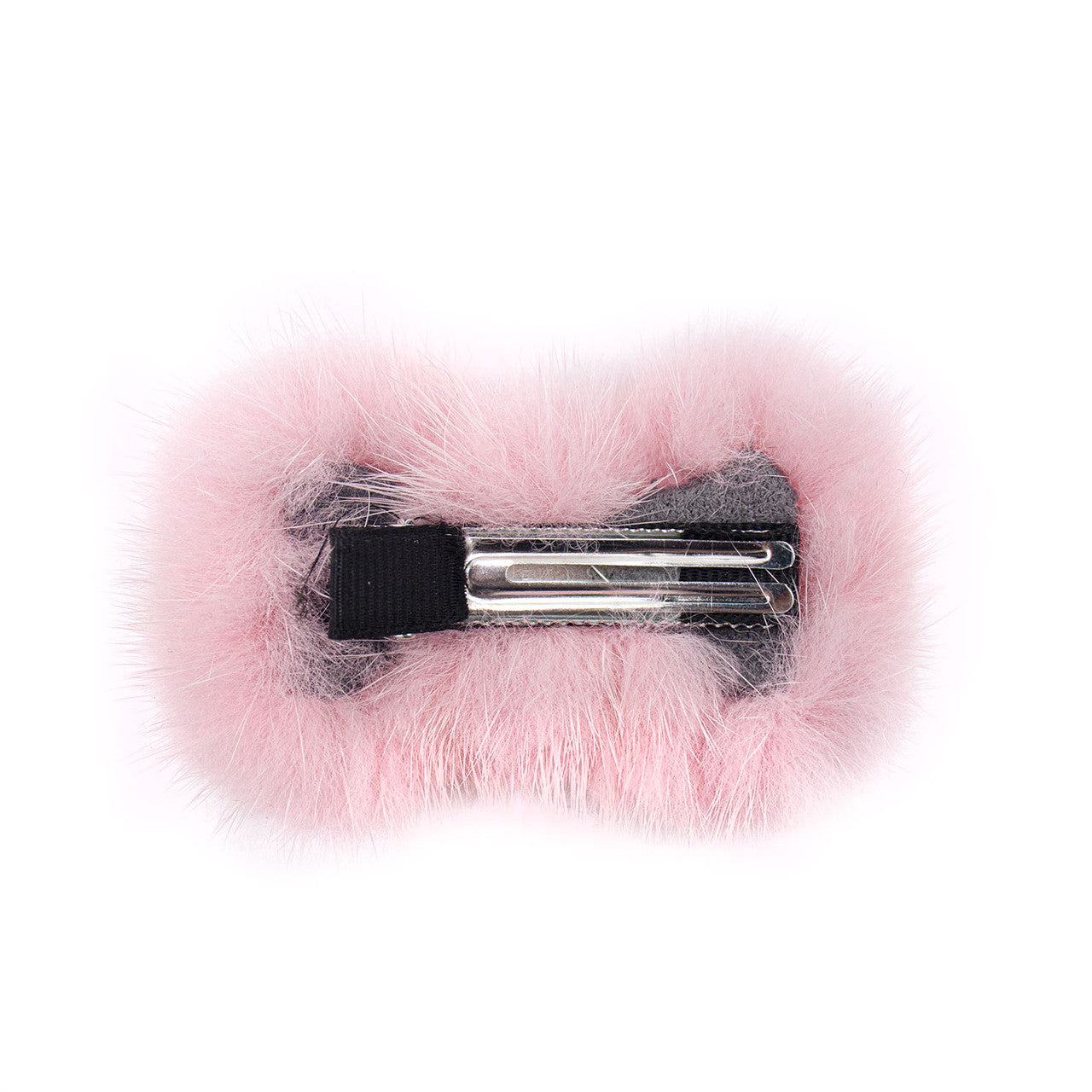 Mink Fur Bow Shaped Hair Clip