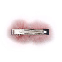 Pink Mink Bling Barrette