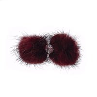 Wine Mink Bling Barrette