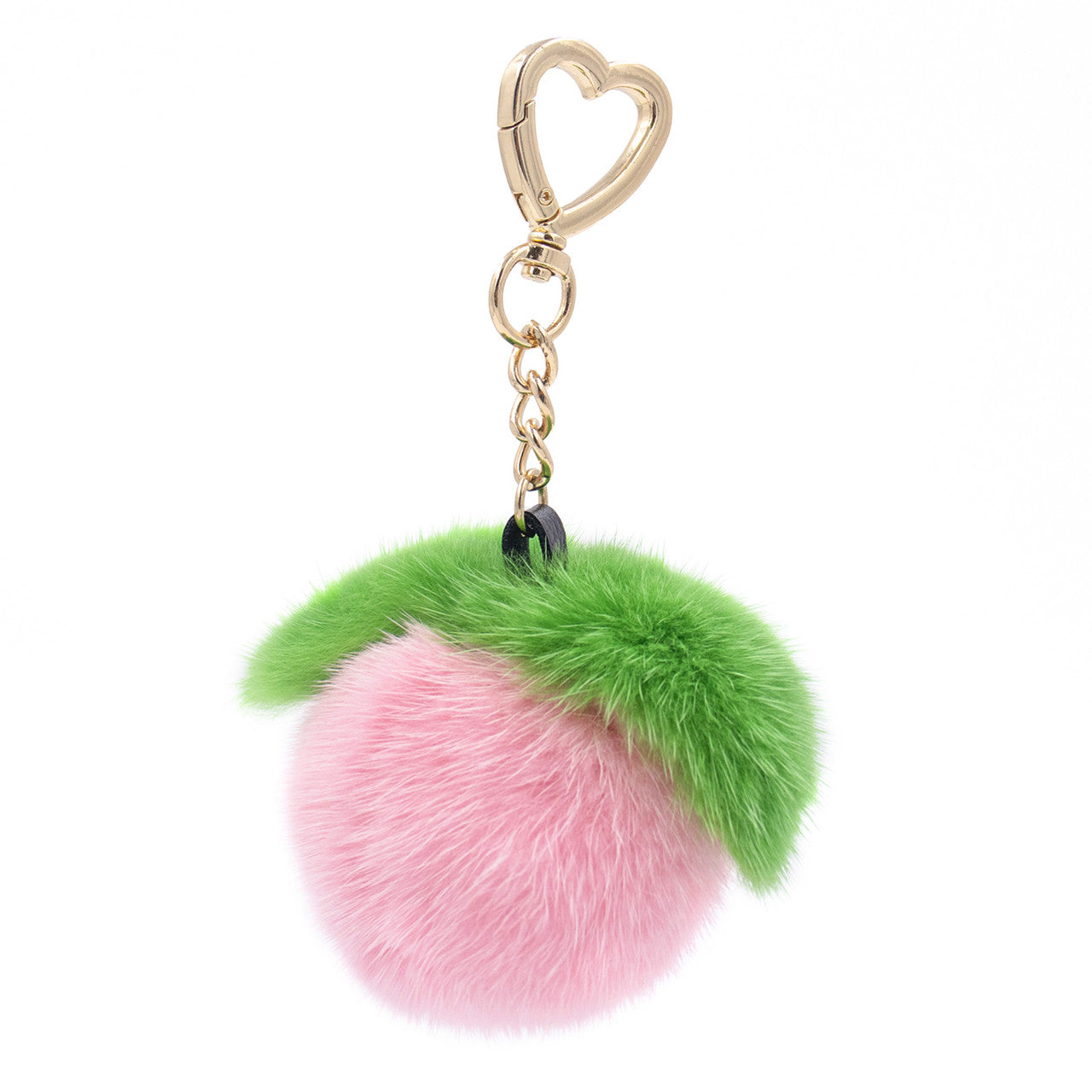 Mink Fur Peach Keychain