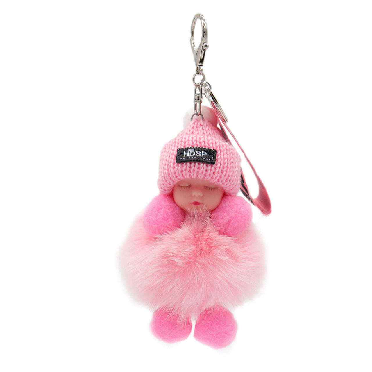 Fox Fur Baby Keychain