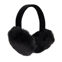 Faux Rex Rabbit Fur Earmuffs with Velvet Band