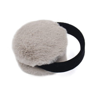 Faux Rex Rabbit Fur Earmuffs with Velvet Band