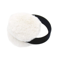 Faux Rex Rabbit Fur Earmuffs with Velvet Band