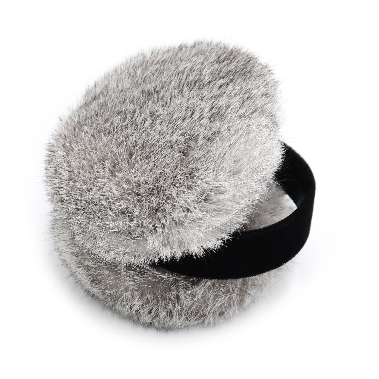 Children's Rabbit Fur Earmuffs with Velvet Band