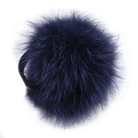 Fox Fur Earmuff with Velvet Band Blackberry