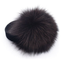 Fox Fur Earmuff with Velvet Band Sable