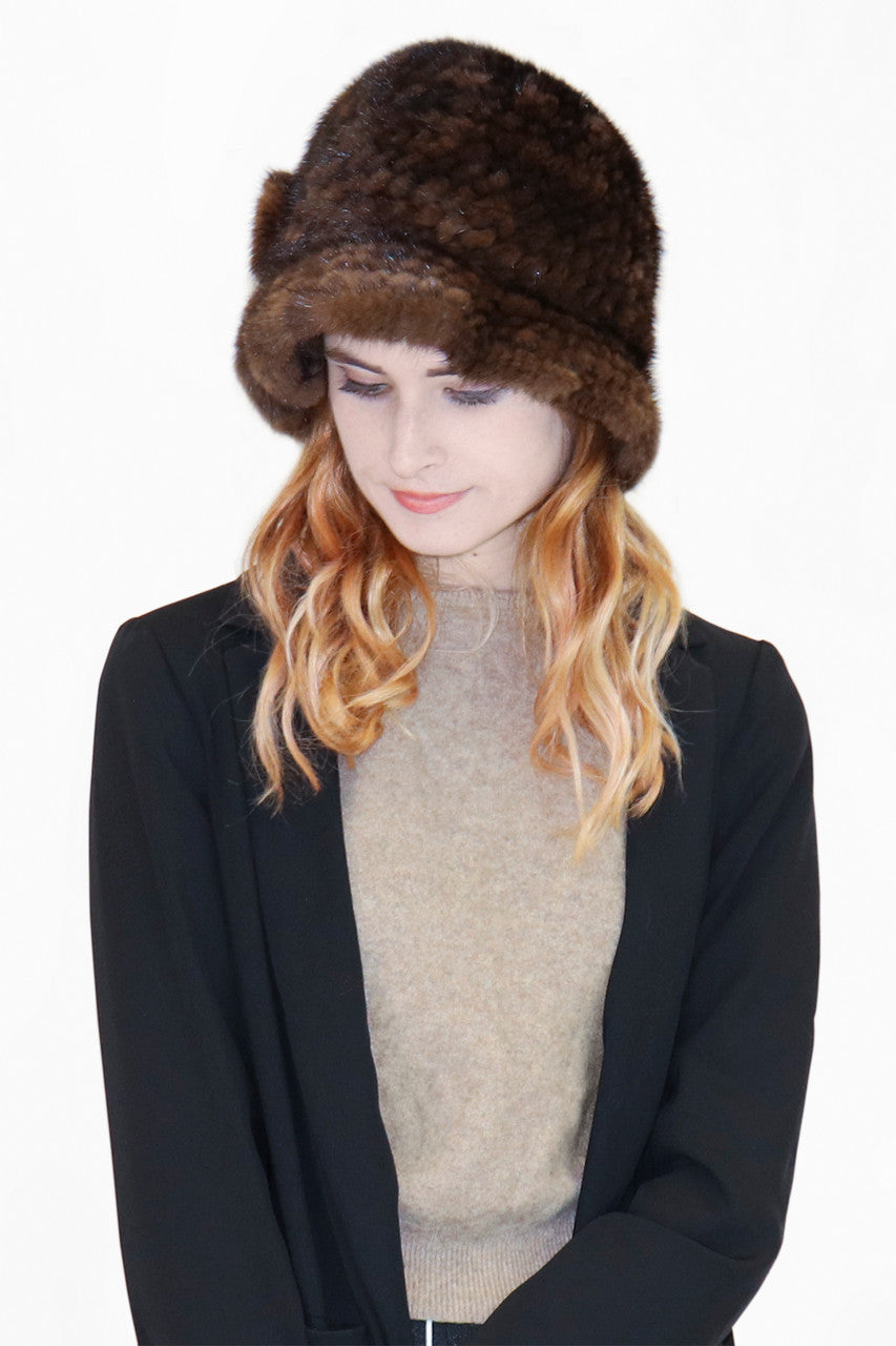 Mink Fur Cloche 