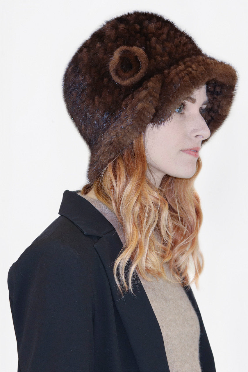 Mink Fur Cloche 