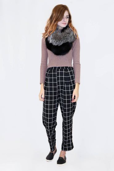 Fox Fur Boa With Velvet Lining