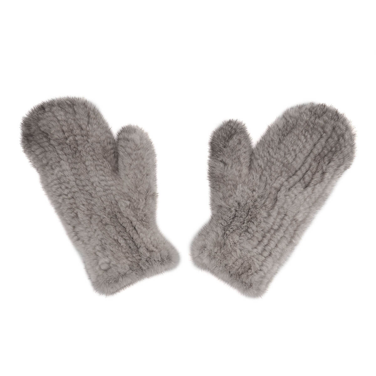 Mink Fur Mittens with Rope String