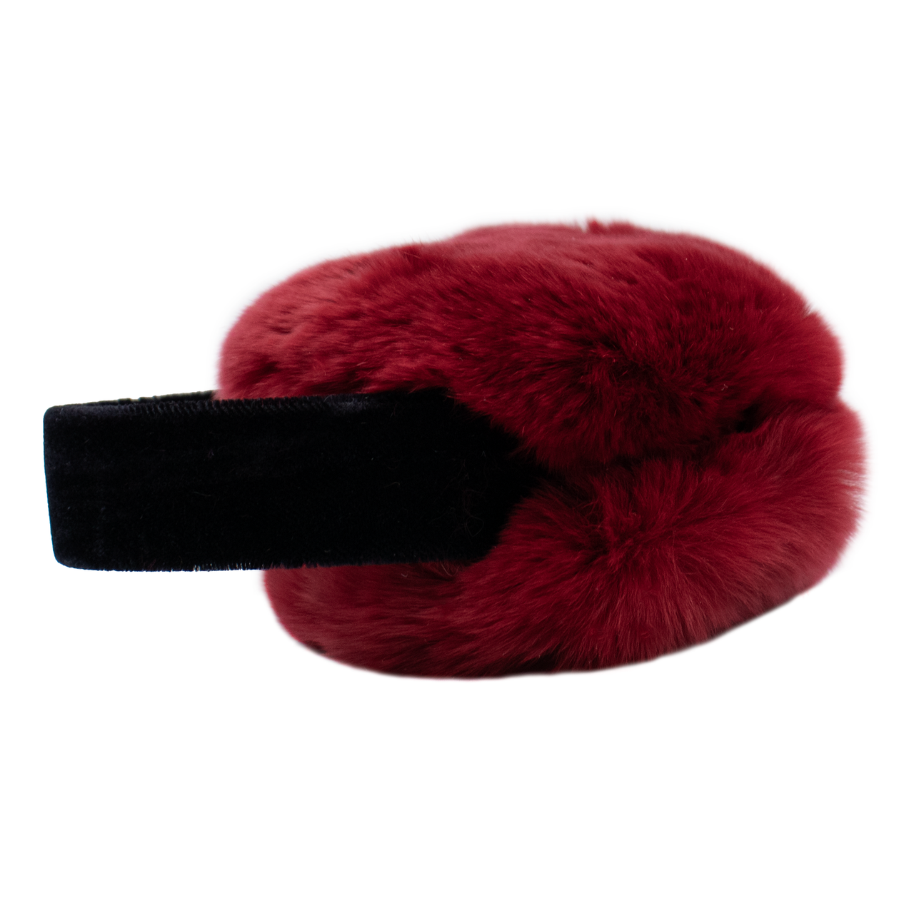 Red Rex Rabbit Fur Earmuffs