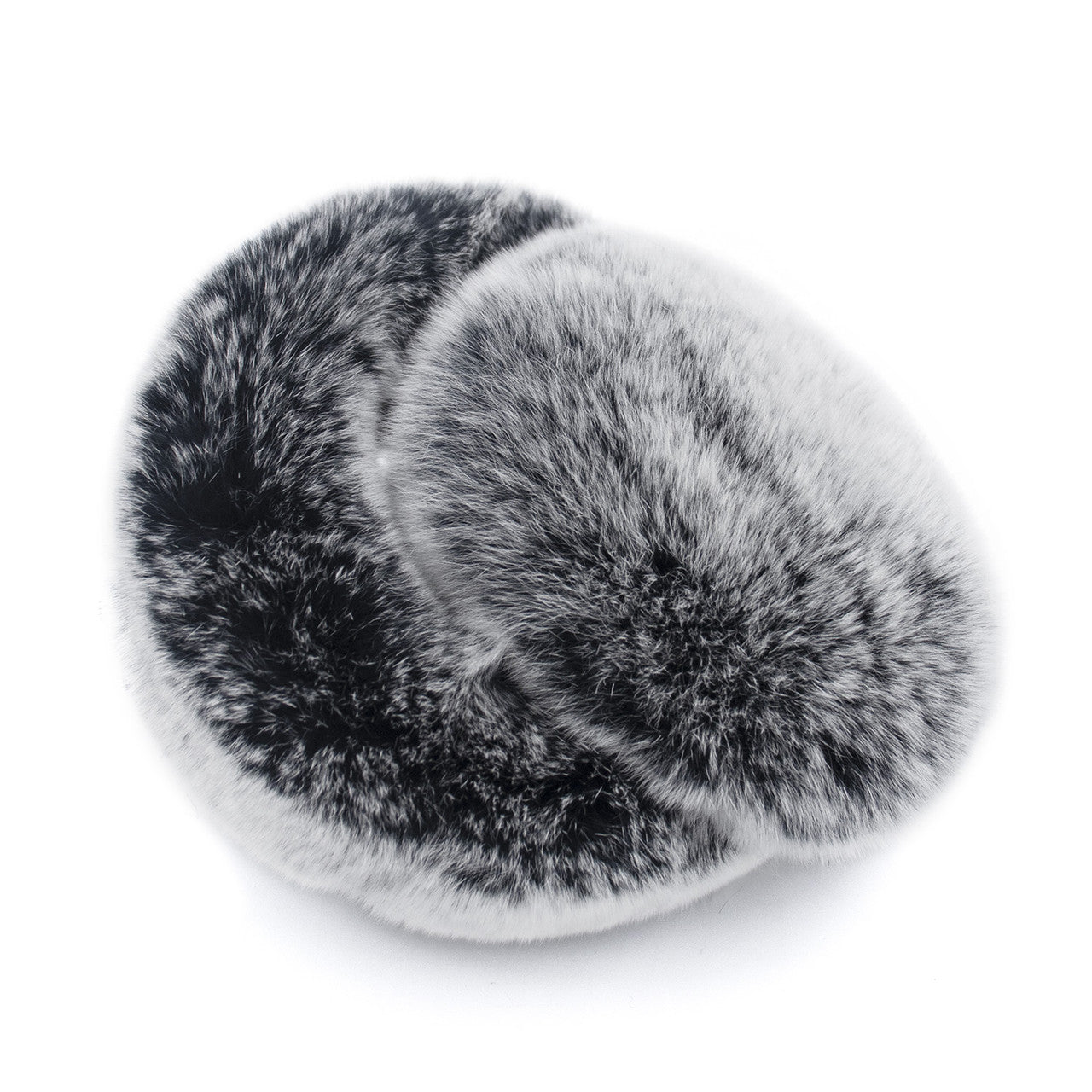 Rex Rabbit Earmuff with Halo Band in Black Frost