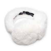 Rex Rabbit Fur Earmuffs with Halo Band