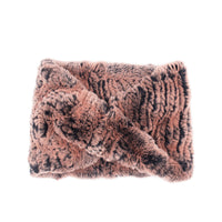 Rex Rabbit Fur Textile Infinity Loop