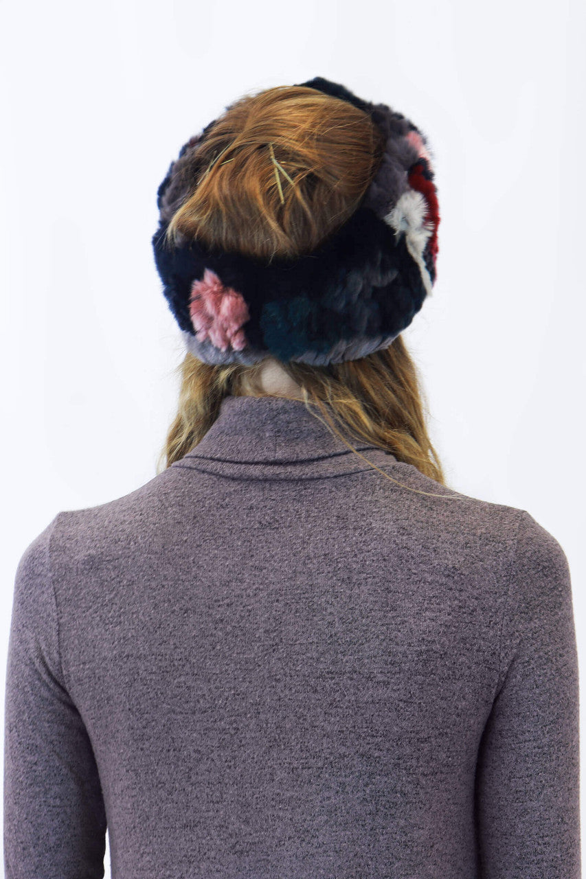  Rex Rabbit Fur Knit Headband