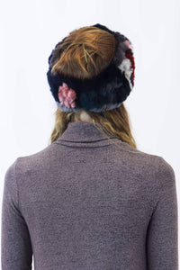  Rex Rabbit Fur Knit Headband