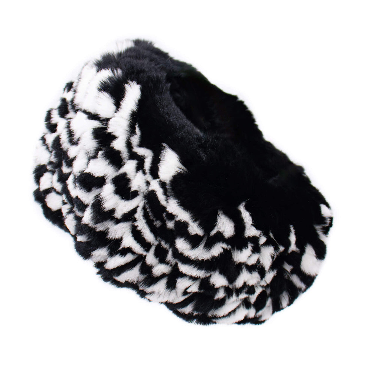 Rex Rabbit Fur Knit Headband/Scarf