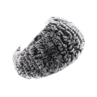 Rex Rabbit Fur Knit Headband/Scarf