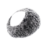  Rex Rabbit Fur Knit Headband