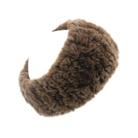  Rex Rabbit Fur Knit Headband