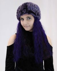  Rex Rabbit Fur Knit Headband