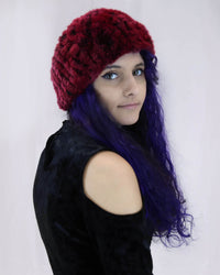  Rex Rabbit Fur Knit Headband