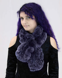 Rex Rabbit Fur Ruffle Pull-Through