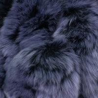 Blueberry Rex Rabbit Fur Fingerless Gloves