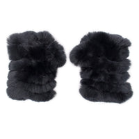 Rex Rabbit Fur Fingerless Gloves