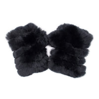 Rex Rabbit Fur Fingerless Gloves