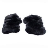 Rex Rabbit Fur Fingerless Gloves